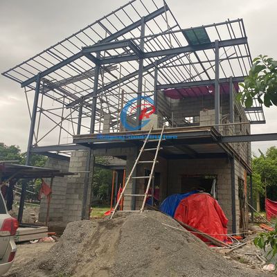 আধুনিক স্থাপত্য ইস্পাত নির্মাণ Q345b Q235b ইস্পাত ফ্রেম মাল্টি স্টোরি বিল্ডিং