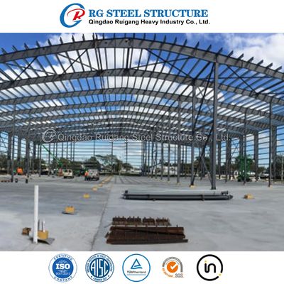 প্রিফ্যাব্রিকেটেড বড় স্প্যান স্টিল স্ট্রাকচার বিল্ডিং প্রিফ্যাব মেটাল গুদাম কর্মশালা অফিস বিল্ডিং কারখানা শ্যাড