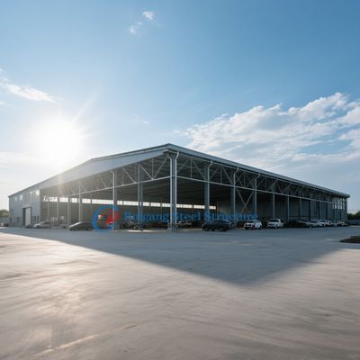 Q355B ইন্ডাস্ট্রিয়াল ইনস্টলেশনের জন্য ইস্পাত কাঠামো গুদাম