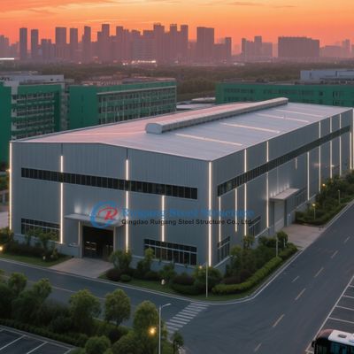 কাস্টম ইস্পাত কাঠামো গুদাম হালকা গ্যালভানাইজড প্রিফ্যাব বিল্ডিং
