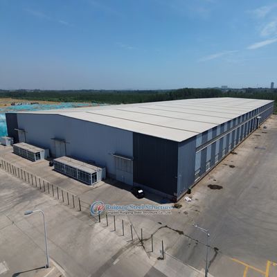 মডুলার ইস্পাত কাঠামো গুদাম কাস্টমাইজযোগ্য হালকা ওজন টেকসই