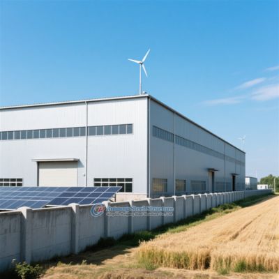 কাস্টম স্টিল স্ট্রাকচার গুদাম গ্যালভানাইজড বা পেইন্ট ফিনিস সহ