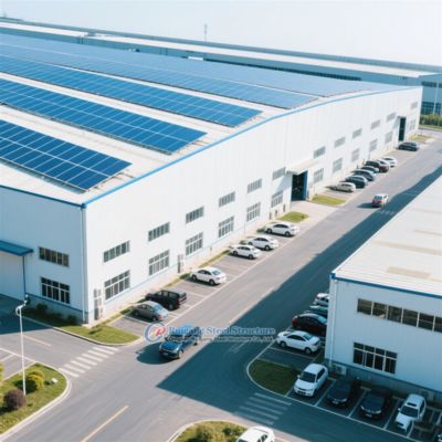 কাস্টম ইস্পাত কাঠামো গুদাম ইনসুলেটেড স্যান্ডউইচ প্যানেল সহ