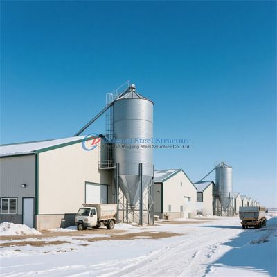 পোল্ট্রি ফার্ম ইস্পাত কাঠামো, Q235 Q345 ইস্পাত গবাদি পশু বিল্ডিং