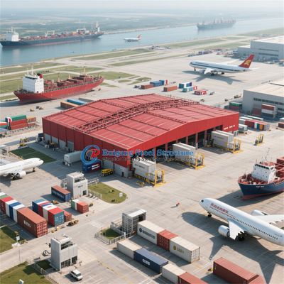 প্রিফেব্রিকেটেড শেড স্টিল স্ট্রাকচার মেটাল ওয়ার্কশপ বিল্ডিং গুদাম