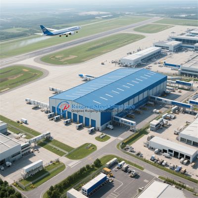 প্রিফ্যাব্রিকেটেড ফায়ার প্রুফ স্টিল স্ট্রাকচার ফ্রেম ওয়ার্কশপ গুদাম হ্যাঙ্গার বিল্ডিং