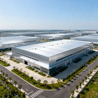 প্রিফেব্রিকেটেড স্টিল ফ্রেম গ্যালভানাইজড বিল্ডিং ম্যাটেরিয়াল ওয়ার্কশপ গুদাম